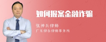 如何报案金融诈骗