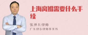 上海离婚需要什么手续