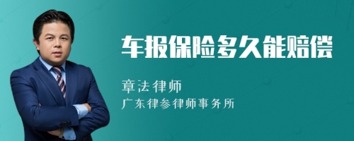 车报保险多久能赔偿