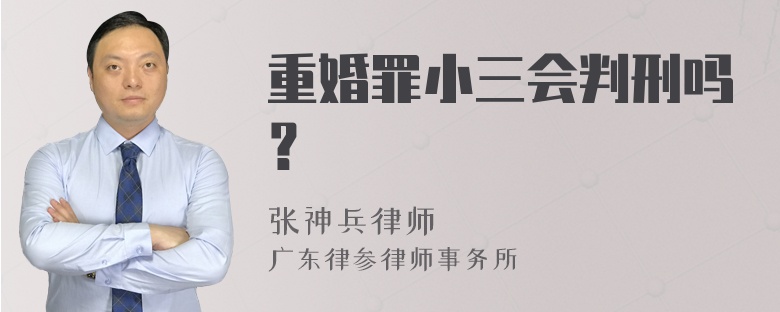 重婚罪小三会判刑吗？