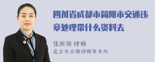 四川省成都市简阳市交通违章处理带什么资料去