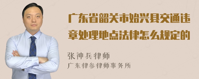 广东省韶关市始兴县交通违章处理地点法律怎么规定的