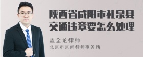 陕西省咸阳市礼泉县交通违章要怎么处理