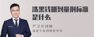 洗黑钱抓到量刑标准是什么