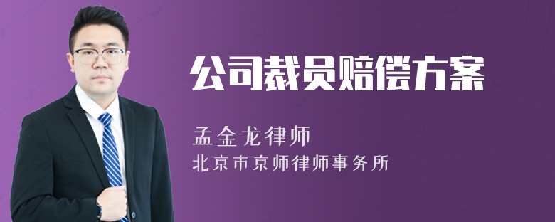 公司裁员赔偿方案