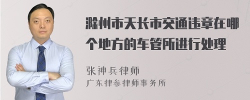 滁州市天长市交通违章在哪个地方的车管所进行处理