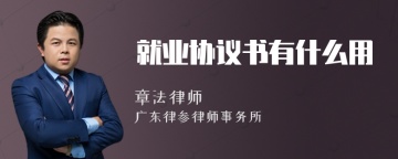 就业协议书有什么用