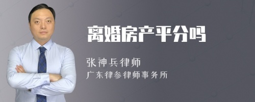 离婚房产平分吗