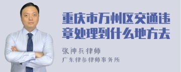 重庆市万州区交通违章处理到什么地方去