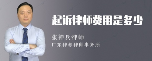 起诉律师费用是多少