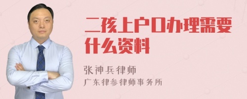 二孩上户口办理需要什么资料