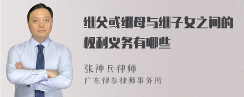 继父或继母与继子女之间的权利义务有哪些