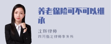 养老保险可不可以继承