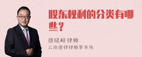 股东权利的分类有哪些？