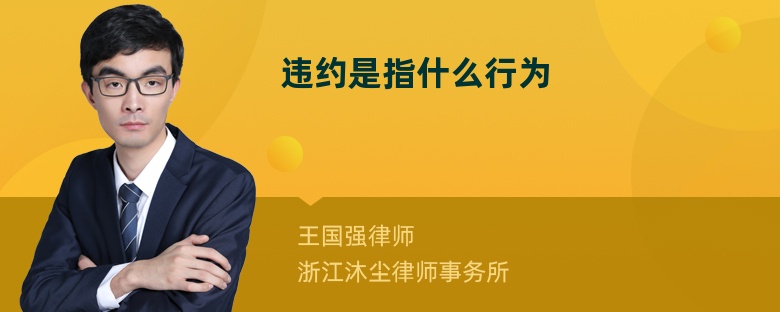 违约是指什么行为