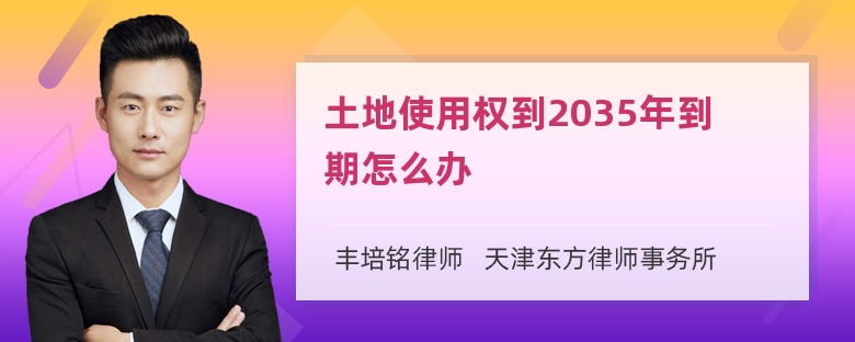 土地使用权到2035年到期怎么办