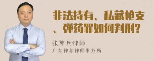 非法持有、私藏枪支、弹药罪如何判刑?