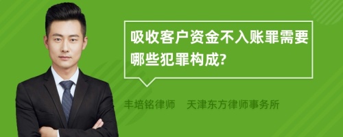 吸收客户资金不入账罪需要哪些犯罪构成?