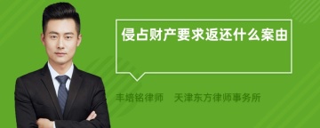 侵占财产要求返还什么案由