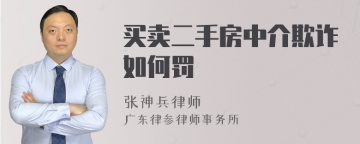 买卖二手房中介欺诈如何罚