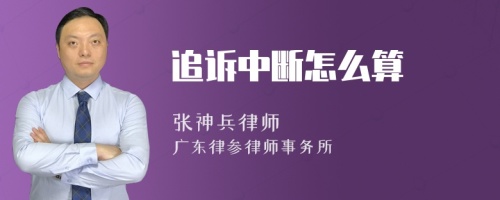 追诉中断怎么算