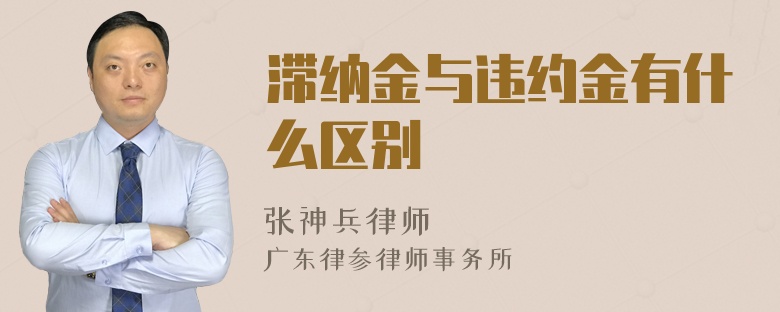 滞纳金与违约金有什么区别