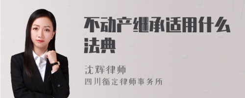 不动产继承适用什么法典