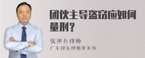 团伙主导盗窃应如何量刑？