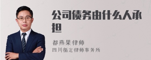 公司债务由什么人承担