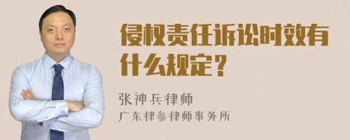 侵权责任诉讼时效有什么规定？