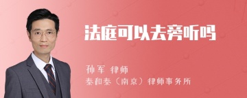 法庭可以去旁听吗