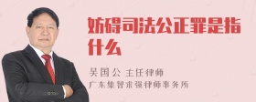 妨碍司法公正罪是指什么