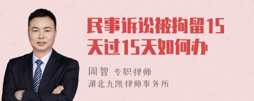 民事诉讼被拘留15天过15天如何办