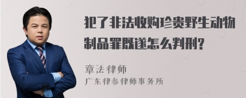 犯了非法收购珍贵野生动物制品罪既遂怎么判刑?