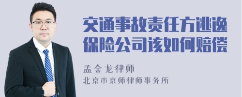 交通事故责任方逃逸保险公司该如何赔偿