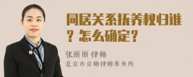 同居关系抚养权归谁？怎么确定？