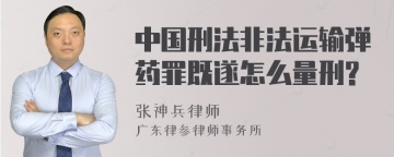 中国刑法非法运输弹药罪既遂怎么量刑?