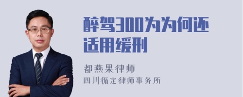 醉驾300为为何还适用缓刑