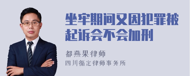 坐牢期间又因犯罪被起诉会不会加刑