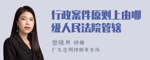 行政案件原则上由哪级人民法院管辖