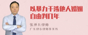 以暴力干涉他人婚姻自由判几年