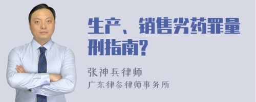 生产、销售劣药罪量刑指南?