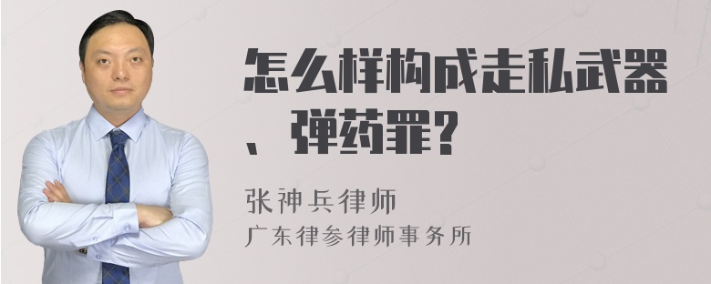 怎么样构成走私武器、弹药罪?