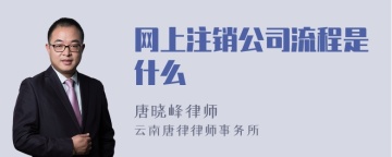 网上注销公司流程是什么