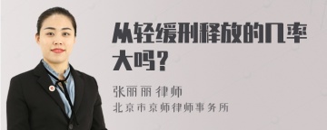 从轻缓刑释放的几率大吗？