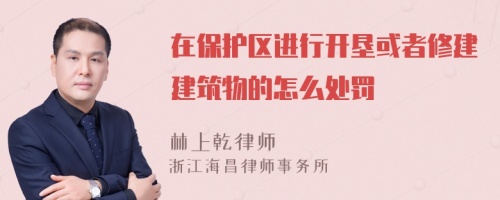 在保护区进行开垦或者修建建筑物的怎么处罚