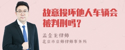 故意损坏他人车辆会被判刑吗？