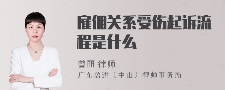 雇佣关系受伤起诉流程是什么