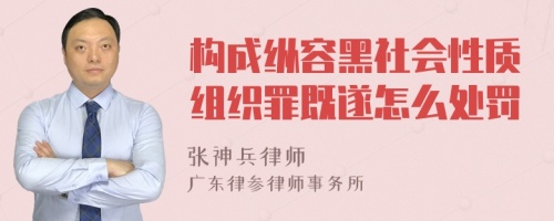 构成纵容黑社会性质组织罪既遂怎么处罚