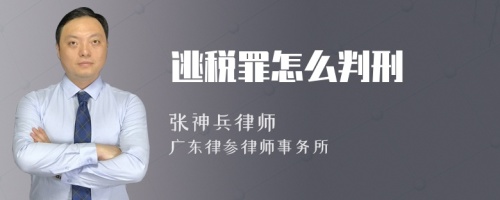 逃税罪怎么判刑